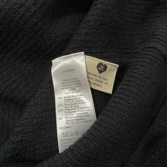 Madewell Melwood Square Neck Pullover Sweater black XL - Picture 9 of 10